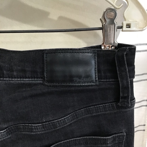 Madewell Women Size 25P 10” High-Rise Skinny Jeans Berkeley Black Button Fly - Picture 4 of 12